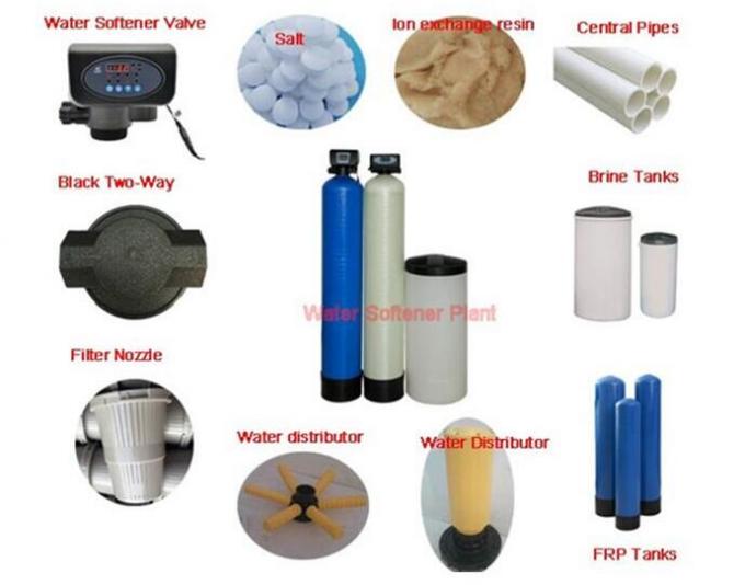 équipement de traitement de l'eau de filtre d'adoucissant de la puissance 2.5Kw pour les chaudières industrielles