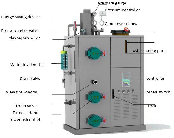 Générateur de vapeur économiseur d'énergie de biomasse de 300Kg/h pour l'industrie biochimique